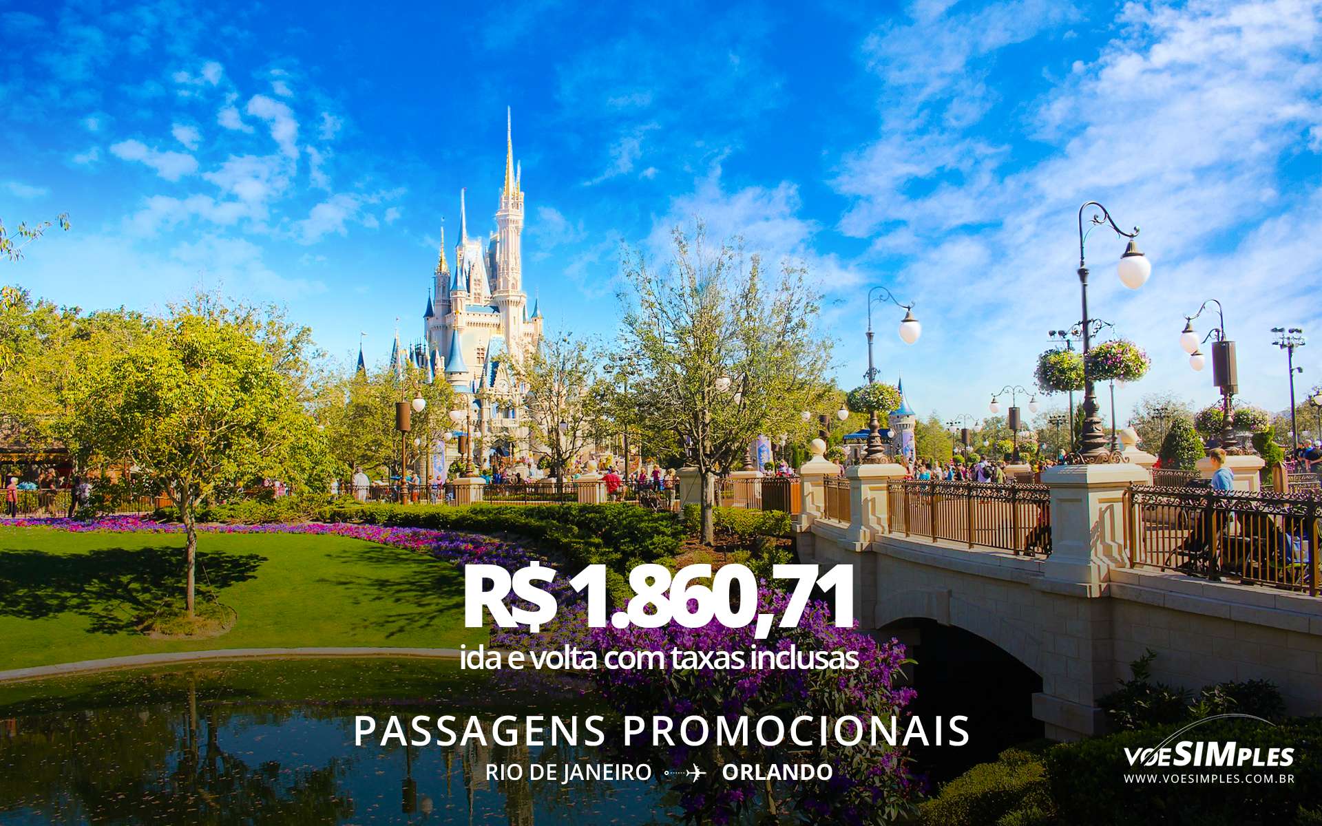 Passagem aérea Promo United Rio de Janeiro Orlando Voe Simples