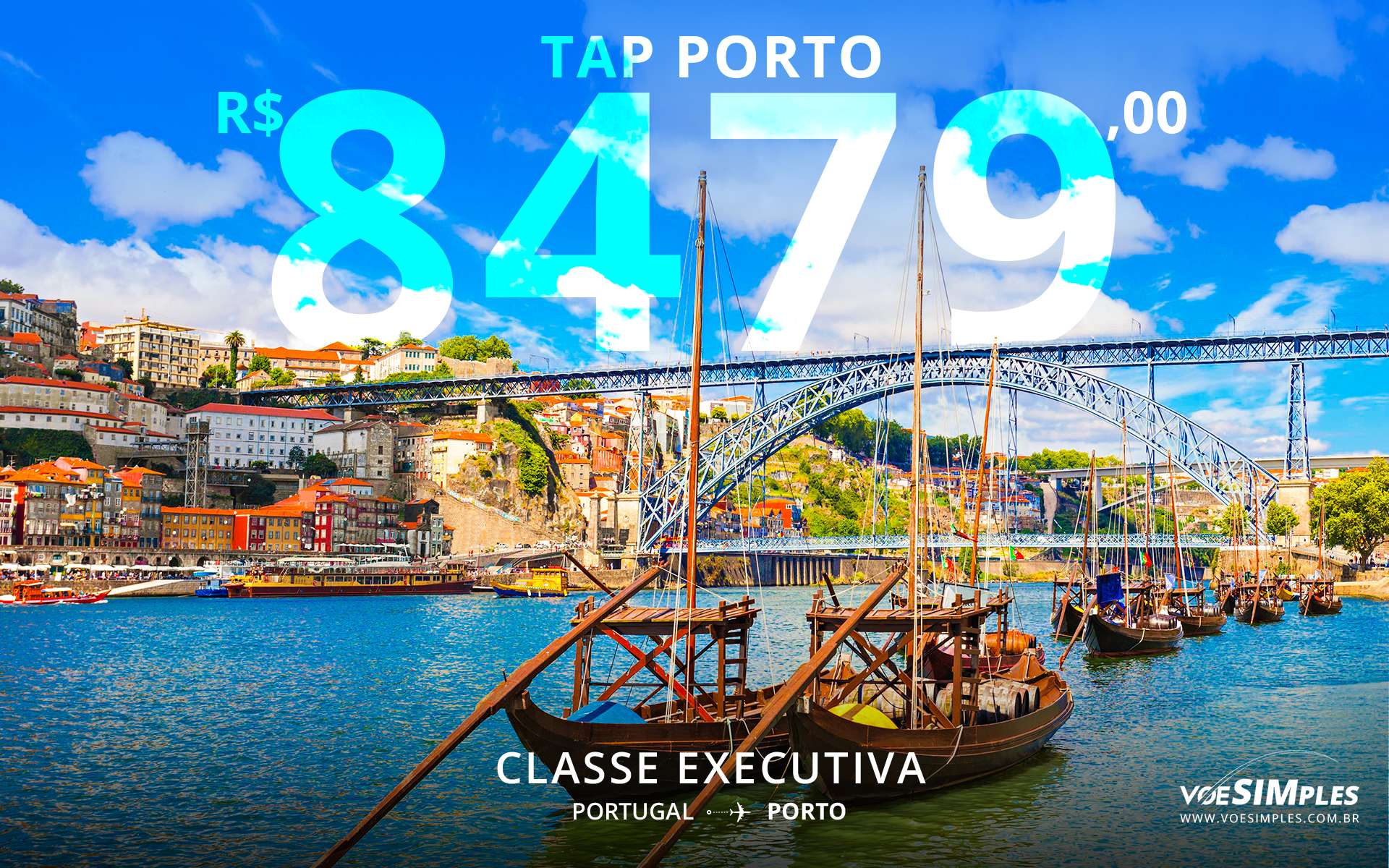 Passagem aérea promocional Tap