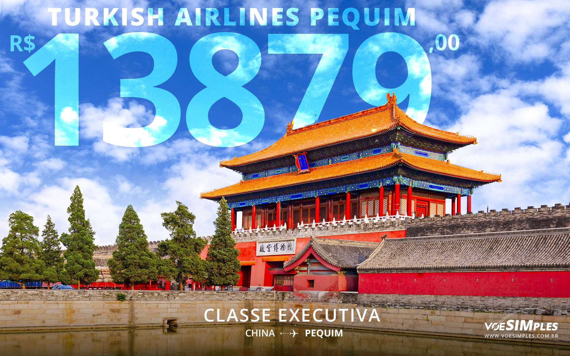 Passagem aérea business class Turkish