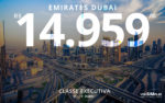 Passagem aérea executiva Emirates para Dubai