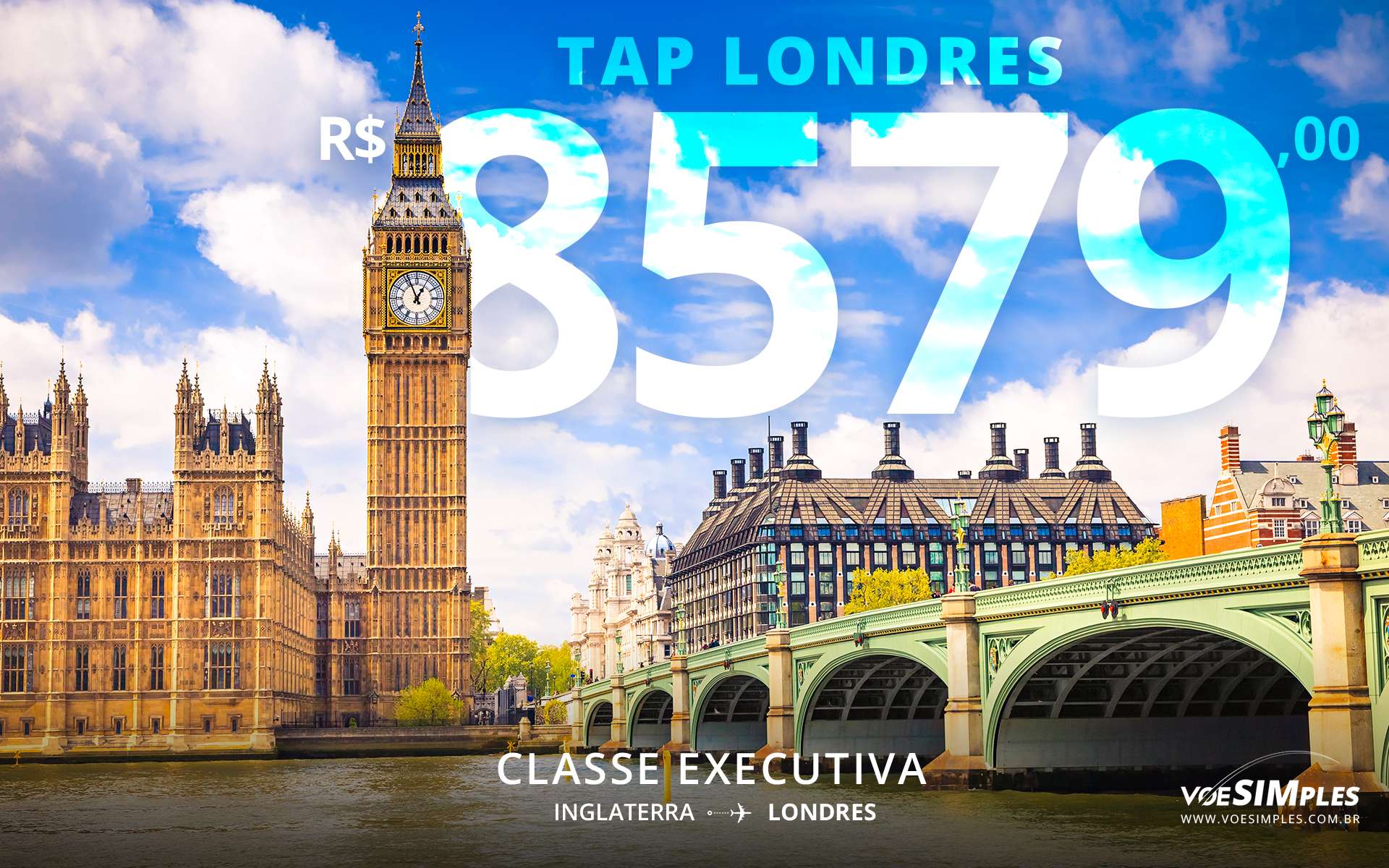 Passagem aérea executiva Tap