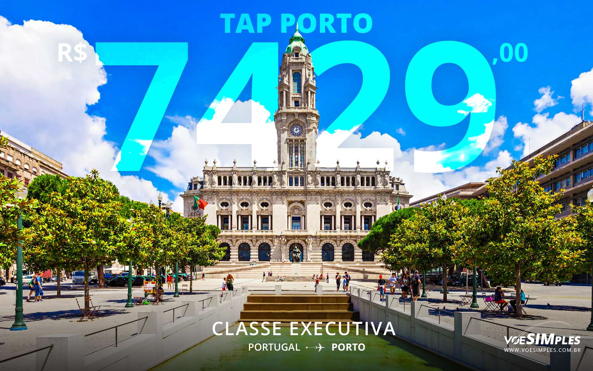 Passagem aérea promocional Tap