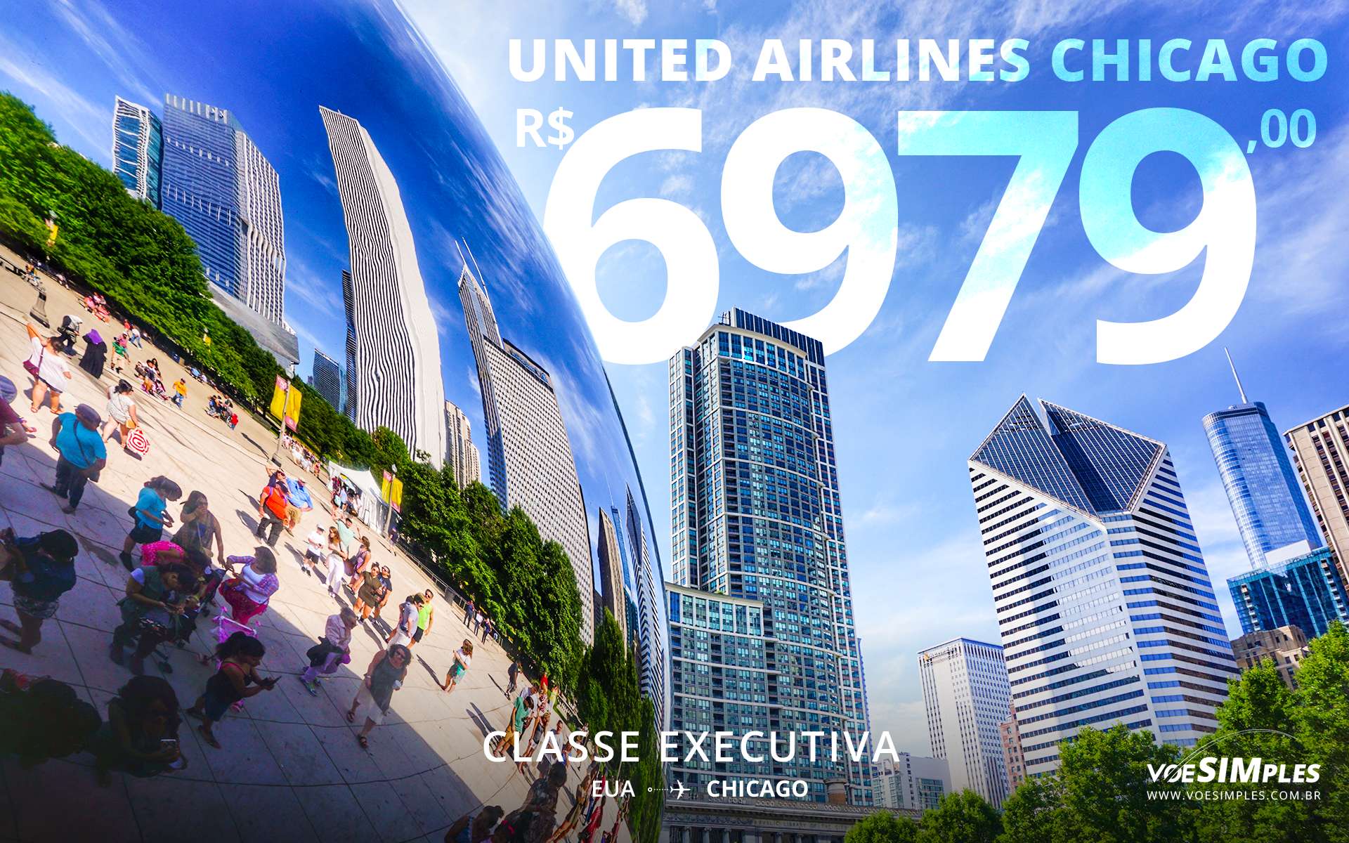 Passagem aérea executiva United